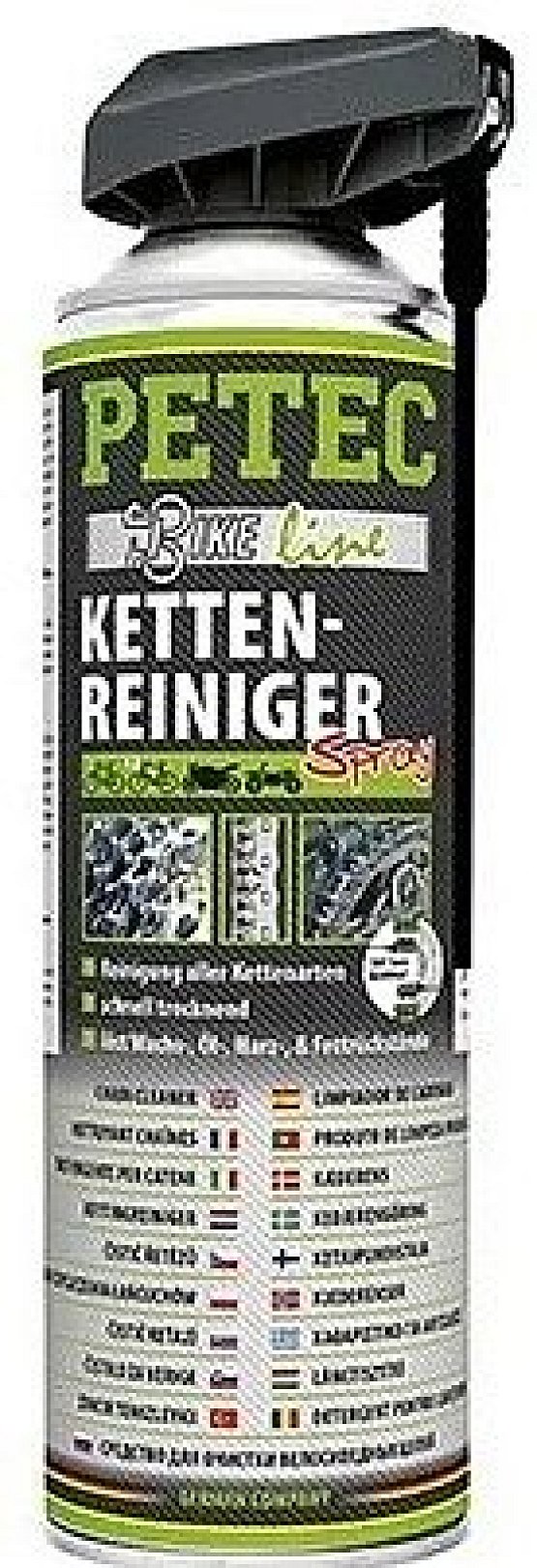 Sprej PETEC na čistenie reťaze, 500ml Sprej PETEC na čistenie reťaze, 500ml