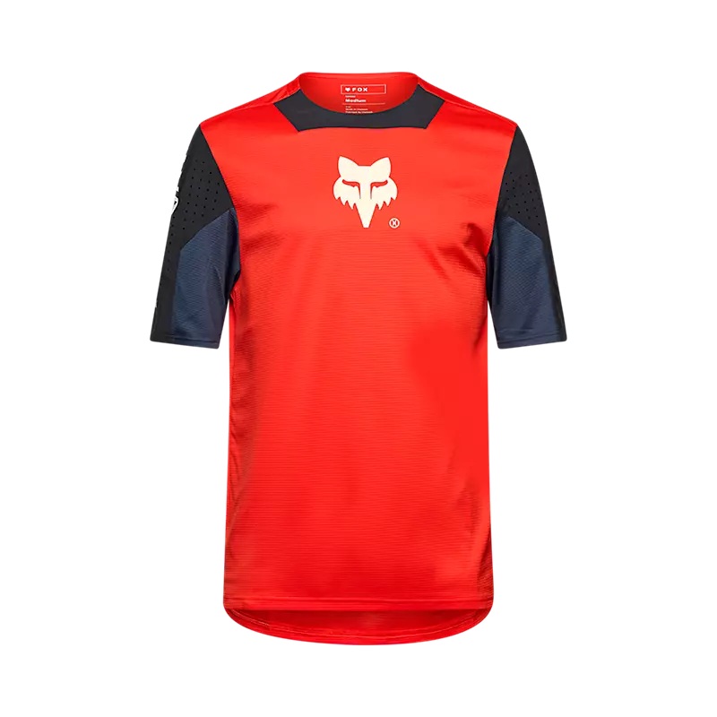 FOX Defend Ss Jersey Elevated, fluorescent red