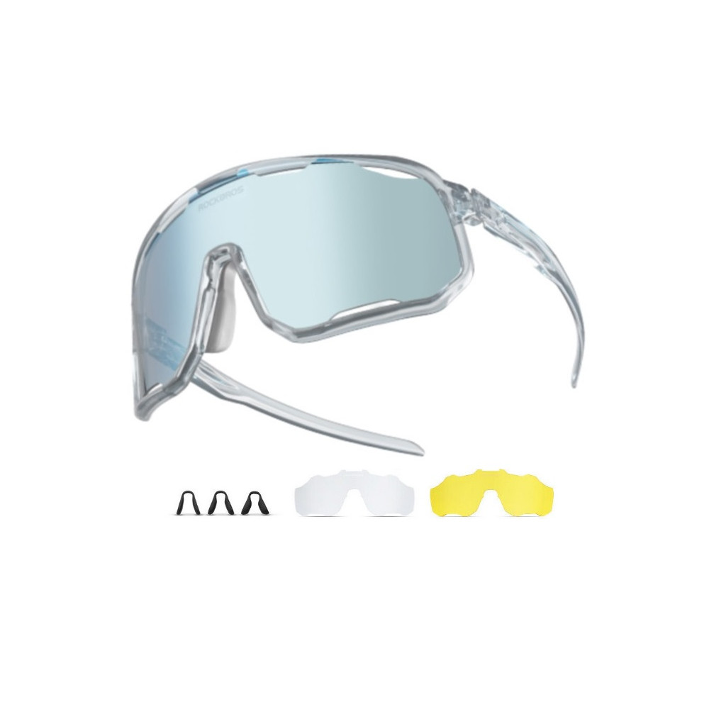 ROCKBROS fotochromatické Blue Glasses, transparent