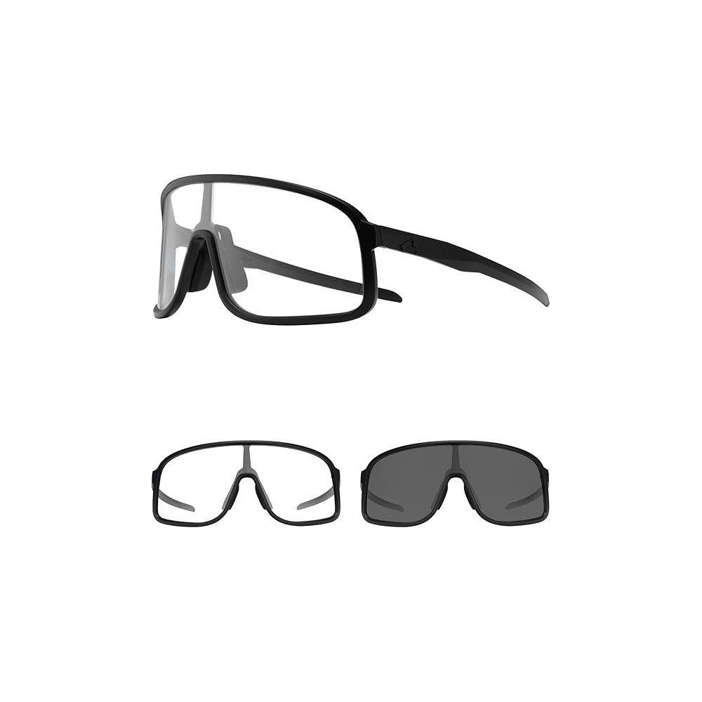 ROCKBROS fotochromatické Black Glasses, transparent