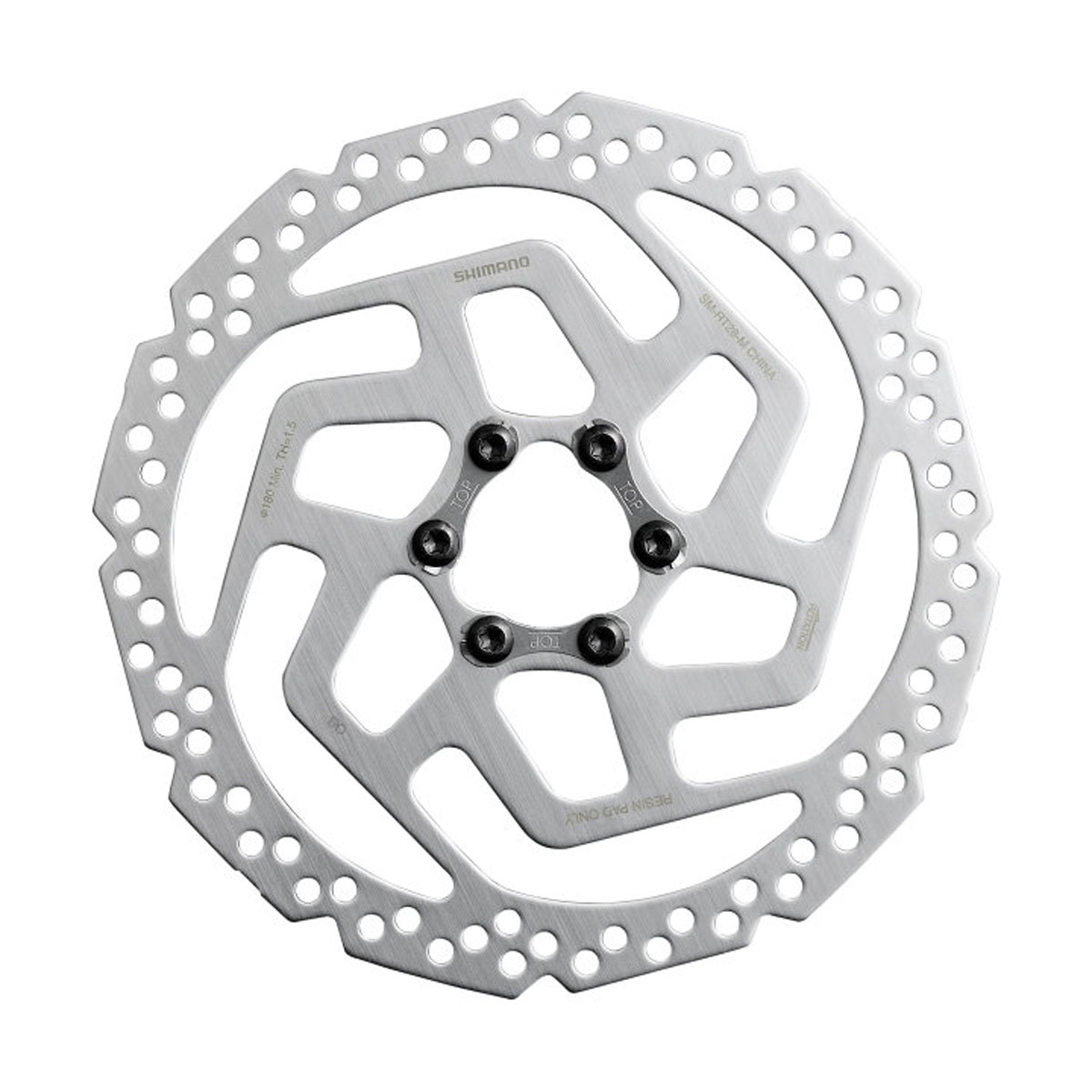 Kotúč brzdový SM-RT26 180mm 6-dier len pre resin platničky