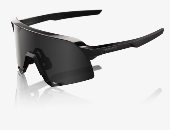 100% S3, Matte Black Gloss Black - Black Mirror Lens