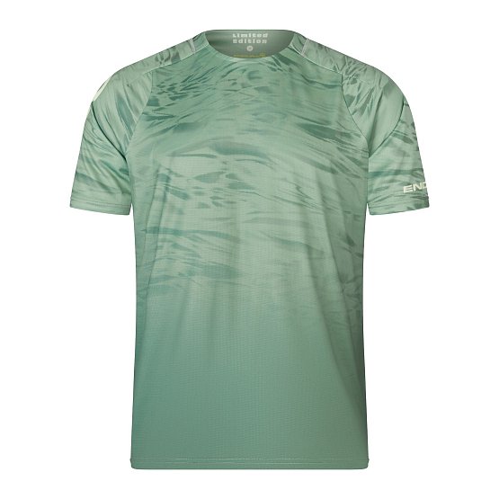 ENDURA Marble LTD Printed S/S Tee, green