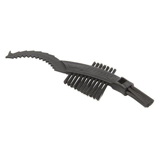 Čistiaca kefa so zubami, plast, čierna