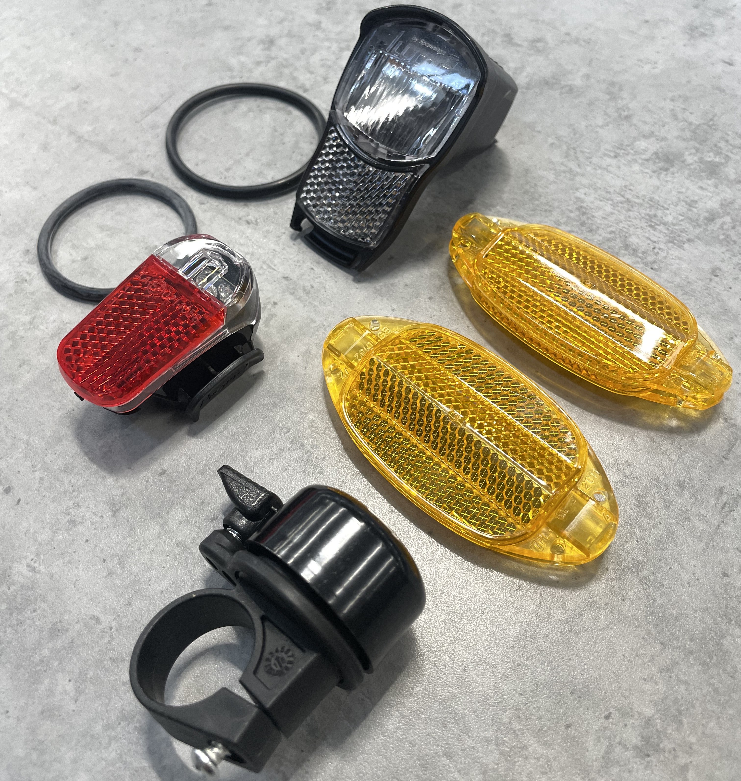 SET svetiel a odraziek + zvonček 