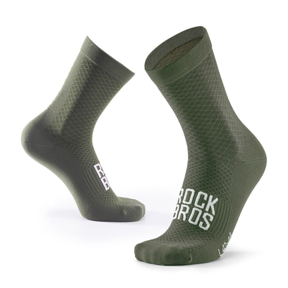 ROCKBROSS ponožky cyklistické, zelené