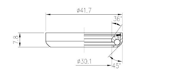 Ložisko FSA TH-800 (MR075) 1-1/8"