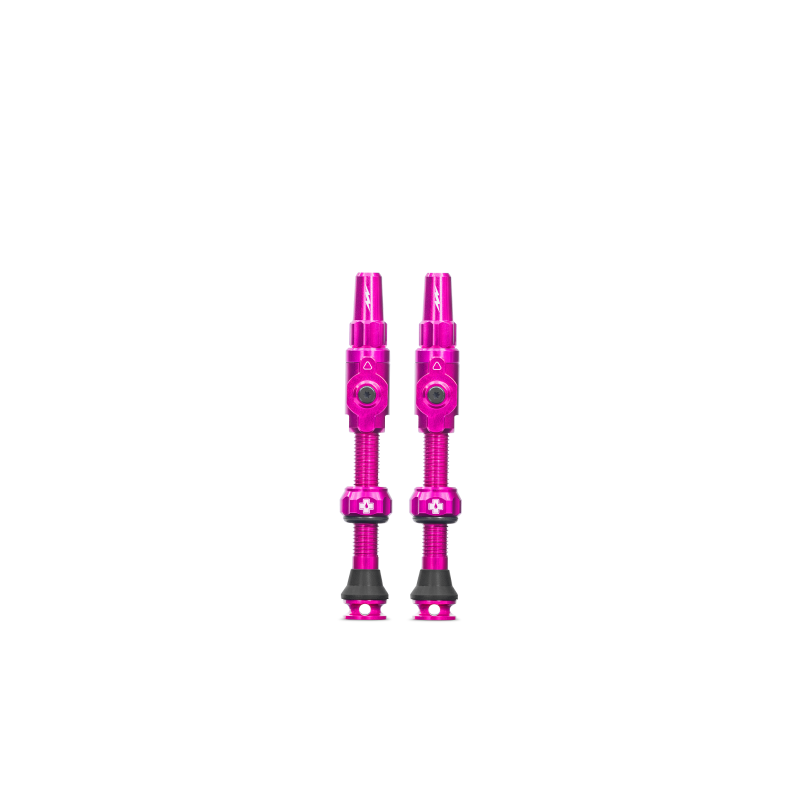 MUC-OFF Big Bore Lite Tubeless Valves (Large 45mm), pink