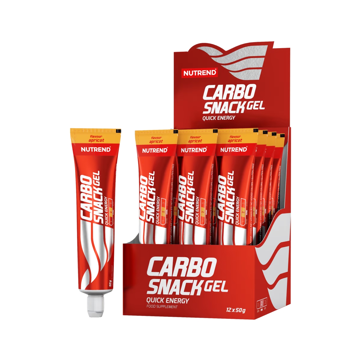 MUTREND Carbosnack gel, tuba, marhuľa, 50g