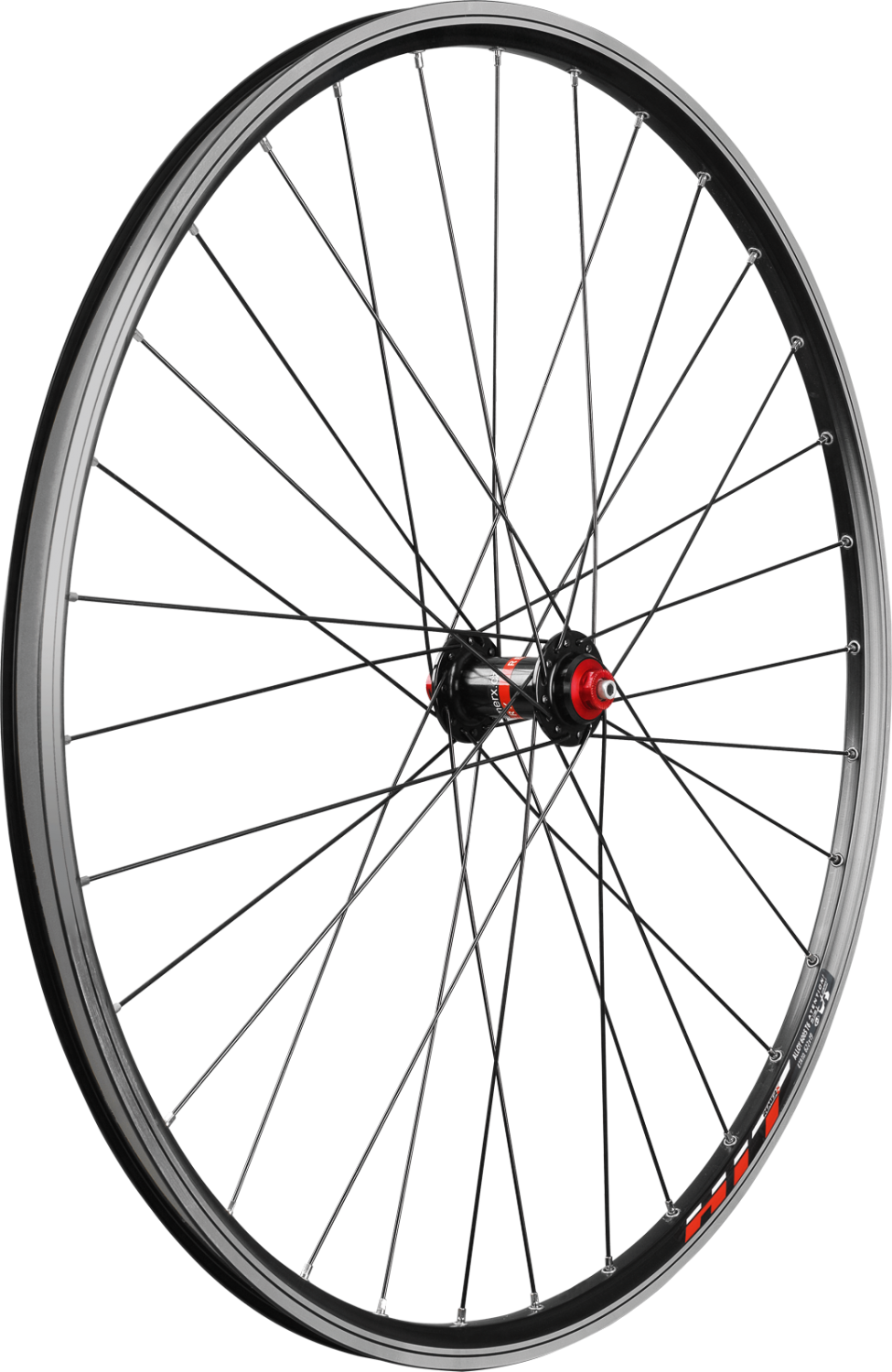 Zadné  zapletené koleso, HIT 21 (622) BA+GBS+nýt/32, nerez BA, RX 2536, RX 2523 V-Brake BA 9