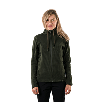 NORTHFINDER dámsky outdoorový aktívny sveter BRIANNE, tmavo zelená