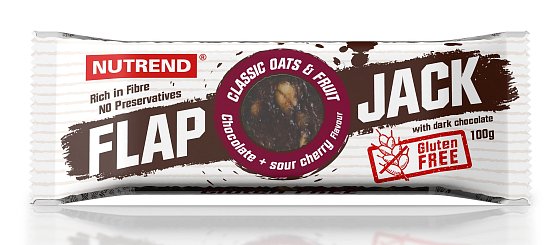 Flapjack, tyčinka, 100g, čokoláda + višňa v horkej čok.