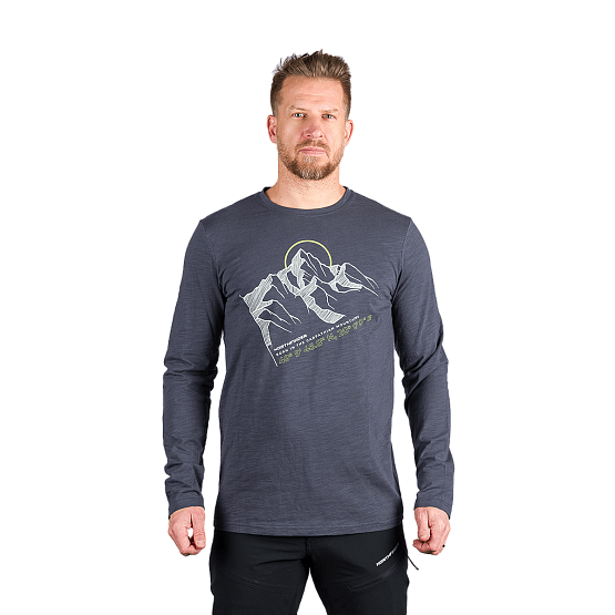 NORTHFINDER pánske tričko z organickej slub bavlny DARU, bluenights