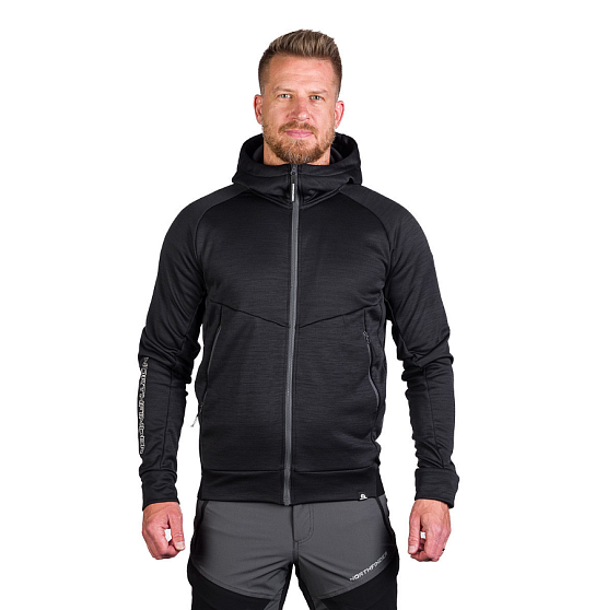 NORTHFINDER turistická mikina s kapucňou KEN, black/black NORTHFINDER turistická mikina s kapucňou KEN, black/black