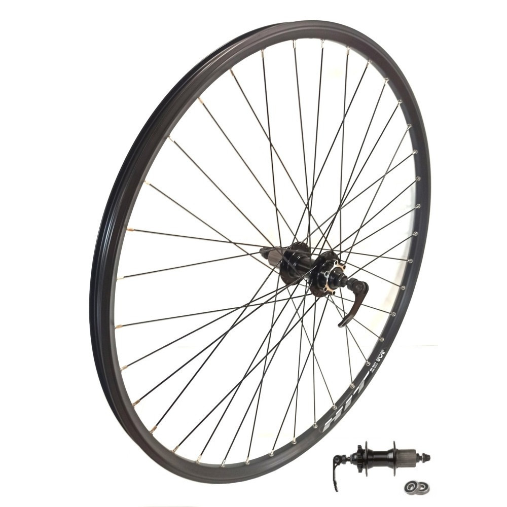 Zapletené koleso zadné 29" ráf Dragon, dvojst.čierne, náb. AL na disk