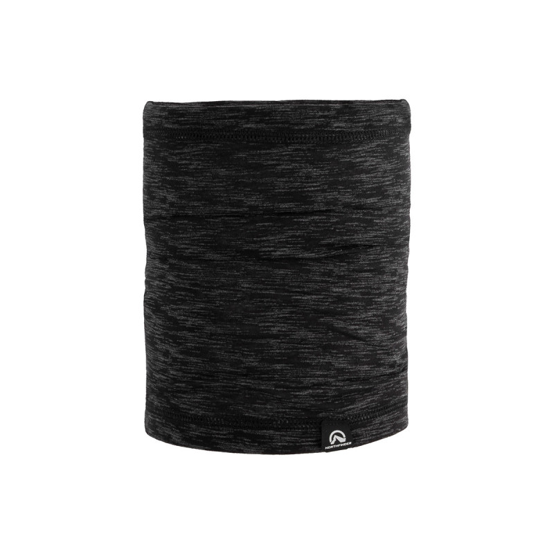 NORTHFINDER outdoor scarf LOTAIR, black melange
