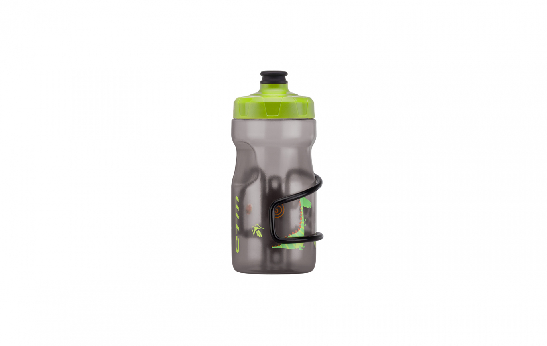 Fľaša s košíkom CTM Kaito 0,4 l - dymová