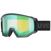 UVEX Athletic FM, black mat/mirrorgreen, S3