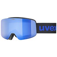 UVEX Pwdr FM, black matt dl/blue-clear, S2