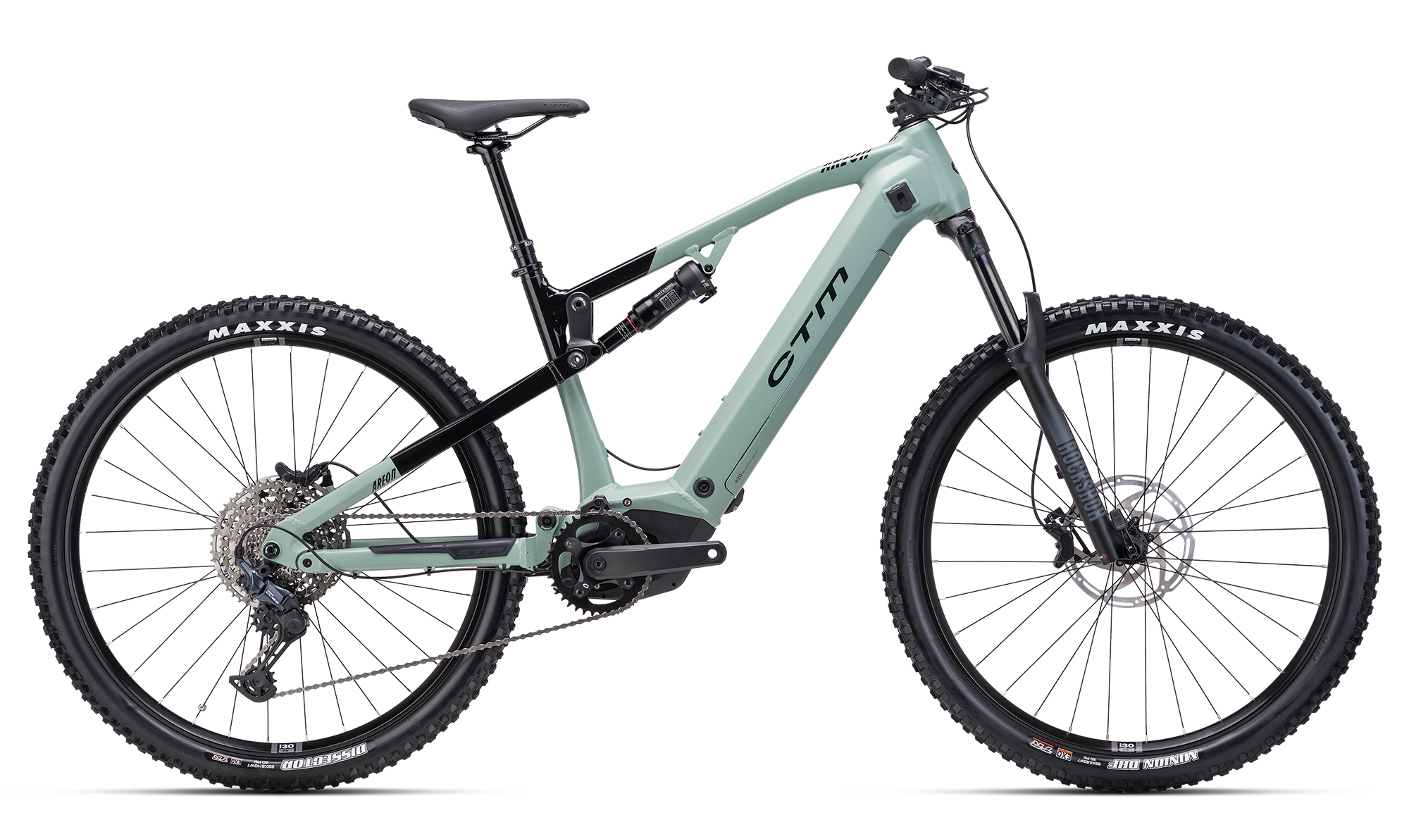 CTM Areon GX Xpert 2025, (820 Wh), čierna/matná šalviová, L (18") - TESTOVACÍ bike, 100% stav, 91 km