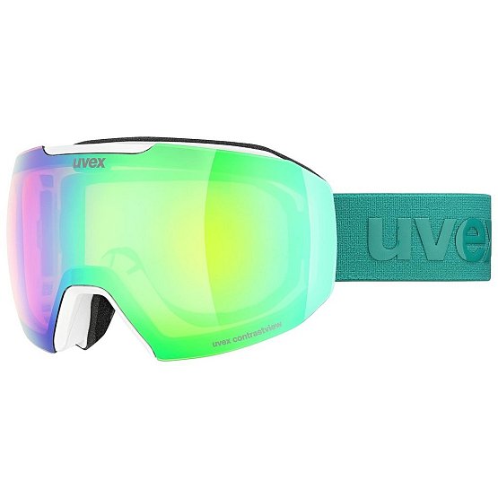 UVEX Epic Attract, white dl/FM green-orange, S1/S2