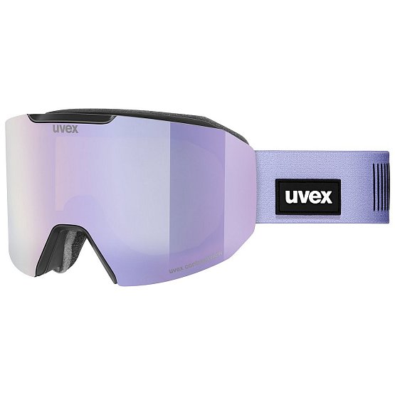 UVEX Evidnt Attract, small black dl/FM lavender-green, S1/S2