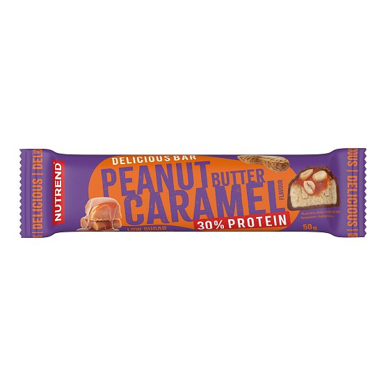 Delicious Bar, tyčinka, araš. maslo & karamel, 50g