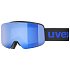 UVEX Pwdr FM, black matt dl/blue-clear, S2