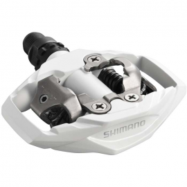 Pedále MTB PD-M530 SPD s pevnou klietkou bez odrazky+zar. SM-SH51 biele