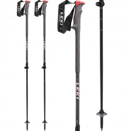 Palice LEKI Hurricane Vario anthracite metallic/black-grey-neonred (89) 110-140