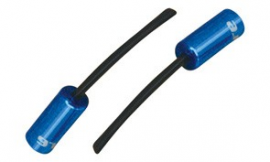 Koncovka bowdenu JAGWIRE BOT012UJ, s trubičkou, Al, modrá, 4 mm