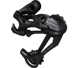 PREHAZOVAČKA SRAM X-5 9TI RYCHLOSTNÁ, DLHÉ HLINÍKOVÉ VODÍTKO, BLACK