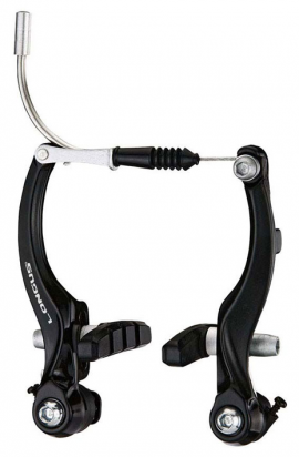 Brzdové čeľuste LONGUS MTB V-Brake, Al, lineárna pružina, čierne, 110mm, cena za pár