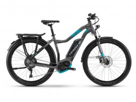 HAIBIKE SDURO Trekking 7.5 dámsky 27,5" 2018, titan/cyan/čierna