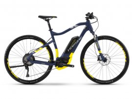 HAIBIKE SDURO Cross 7.0 pánsky 28" 2018, modrá/žltá/strieborná