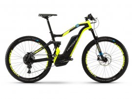 HAIBIKE XDURO FullSeven karbon 8.0 27,5" 2018, karbon/žltá/modrá