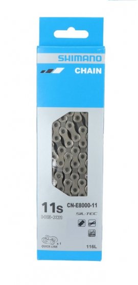 Reťaz SHIMANO E8000 11-KOLO 138 ČL. PRE E-BIKE + RÝCHLOSPOJKA