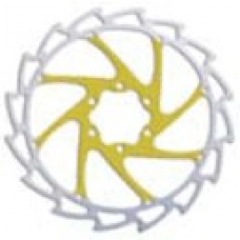 Brzdový kotúč ALLIGATOR HK-R11, wind-cutter, žltý, 180 mm