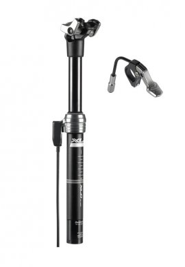 Teleskopická sedlovka XLC SP-T09, 27,2 mm, 350 mm, čierna, remote, 50-120 kg