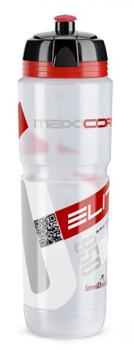 Fľaša ELITE MAXICORSA, číra/biela/červená, 1000 ml