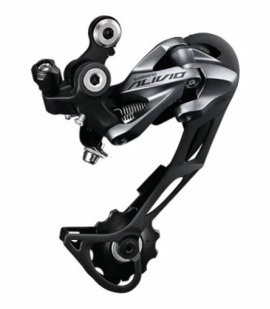 Prehadzovač SHIMANO ALIVIO M4000, čierny, 9-rýchlostný, dlhé ramienko