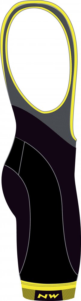 Krátke nohavice s trakmi NORTHWAVE BLADE 3, black/yellow fluo