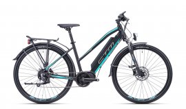 CTM Senze Trek 28" 2019, matná čierna/tyrkysová