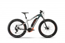 Haibike XDURO FatSix 8.0 26" 2019, olivová/carbon/oranžová matná