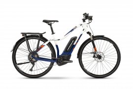 Haibike SDURO Trekking 5.0 dámsky 28" 2019, modrá/biela/oranžová