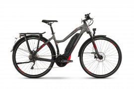 Haibike SDURO Trekking S 8.0 dámsky 28" 2019, čierna/titán/červená matná