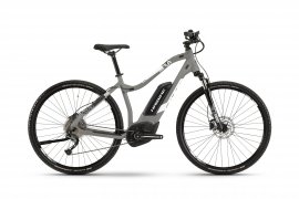 Haibike SDURO Cross 3.0 dámsky 28" 2019, šedá/biela/čierna matná