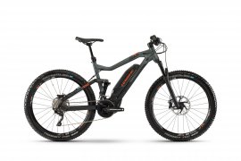 Haibike SDURO FullSeven 8.0 27,5" 2019, olivová/carbon/oranžová matná