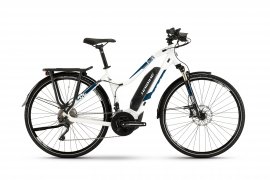 Haibike SDURO Trekking 4.0 dámsky 28" 2019, biela/modrá/čierna