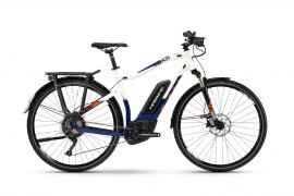 Haibike SDURO Trekking 5.0 pánsky 28" 2019, modrá/biela/oranžová